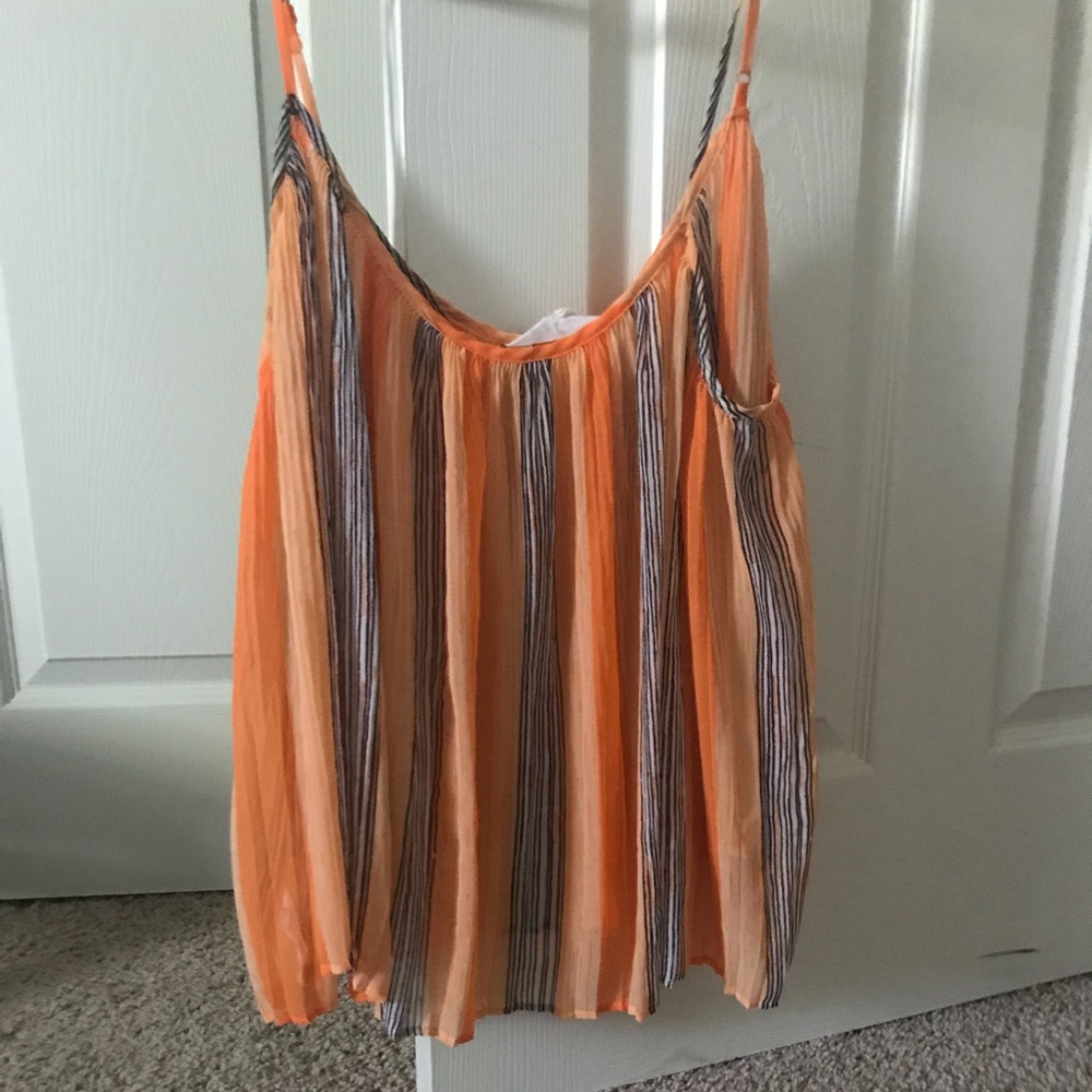 Bebe Sheer Tank Top